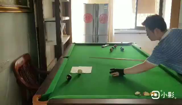 高杆两库走位第三颗压着边，这高杆控力不是走大就是走小，我太难啦！让我过吧，日后必定勤加练习