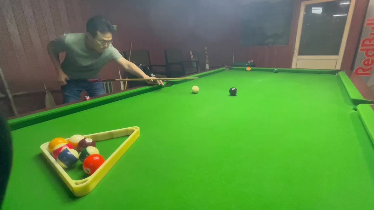 请审阅！体会到教练说的，不高不低的杆法最难了。。。